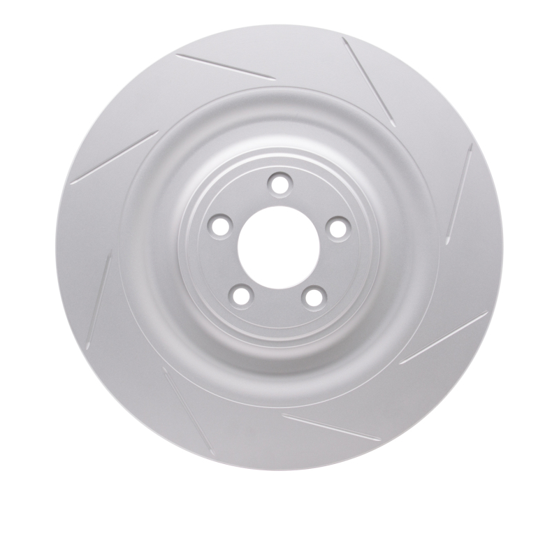 Jaguar XKR Brake Rotor (1) - Left Front - R1 Concepts - GeoSPEC Slotted - `08-`09